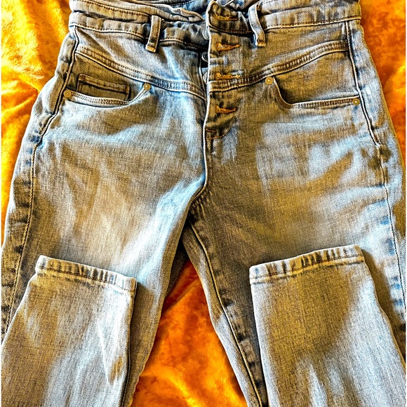 Extra high rise size 28 button up cropped jeans BLANKNYC - Picture 7 of 11